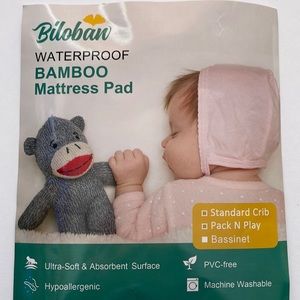Quilted Bamboo Mattress Pad Covers for Fisher Price On The Go Baby Dome
